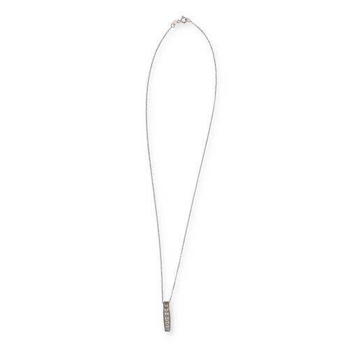 43 - A 14CT GOLD NECKLACE WITH DIAMOND SET PENDANT
Weight: 2.3gms
