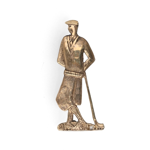 57 - A 9CT GOLD NOVELTY GOLFER BROOCH
Weight: 4.6gms