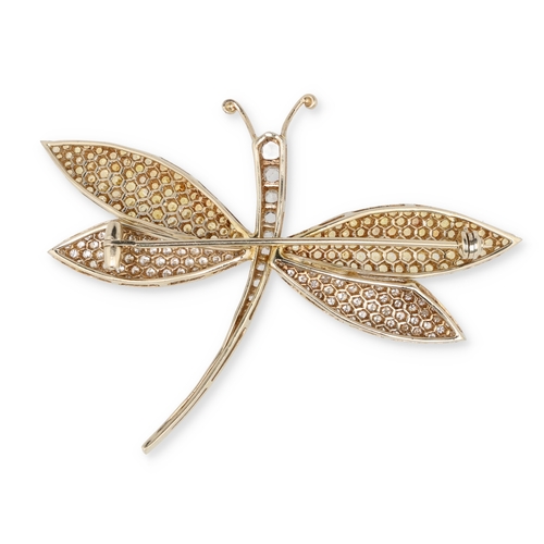 6 - AN 18CT GOLD BUTTERFLY BROOCH WITH DIAMONDS
14 gms