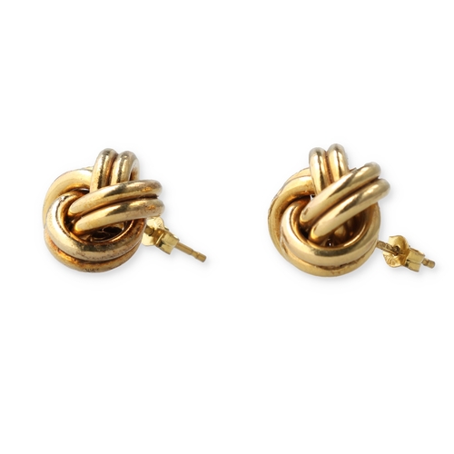 82 - A PAIR OF 9CT GOLD LADIES TWIST EARRINGS
Total weight 2.4 gms