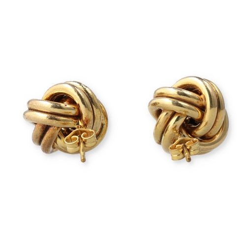 82 - A PAIR OF 9CT GOLD LADIES TWIST EARRINGS
Total weight 2.4 gms