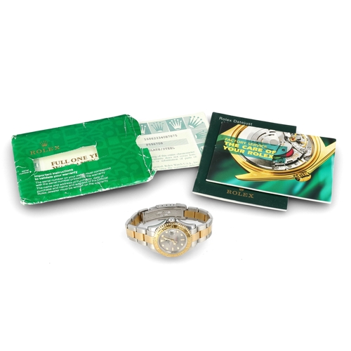 93 - ROLEX: A GENTLEMAN'S18CT GOLD AND STEEL YACHT-MASTER WATCH
With Rolex papers.
 