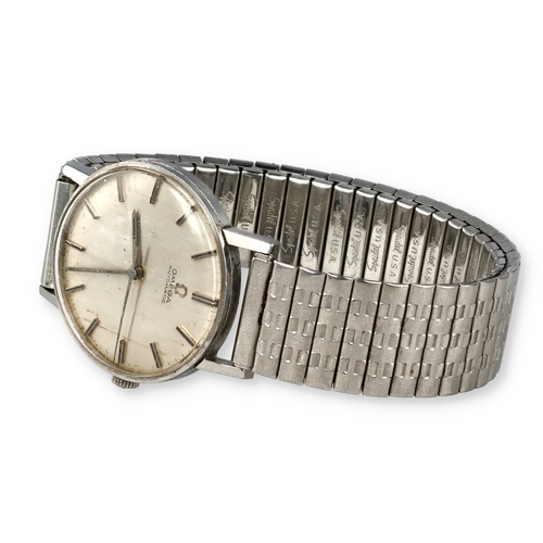 107 - AN OMEGA GENTLEMAN'S AUTOMATIC WRIST WATCH WITH SPEIDAL STRAP