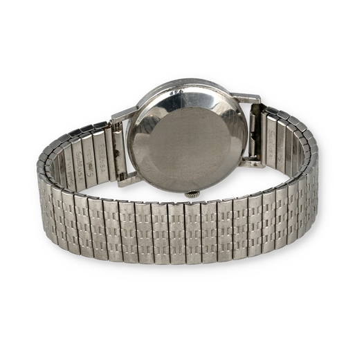 107 - AN OMEGA GENTLEMAN'S AUTOMATIC WRIST WATCH WITH SPEIDAL STRAP