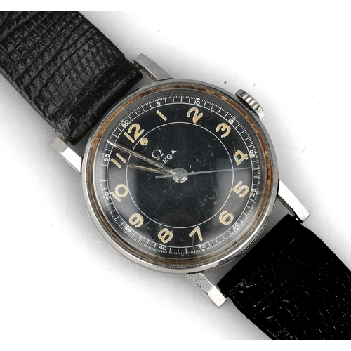 107B - A VINTAGE GENTLEMAN'S OMEGA WRISTWATCH