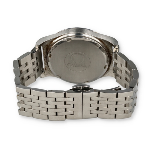 108 - AN OMEGA GENEVE GENTLEMAN'S WRIST WATCH WITH STAINLESS STEEL STRAP