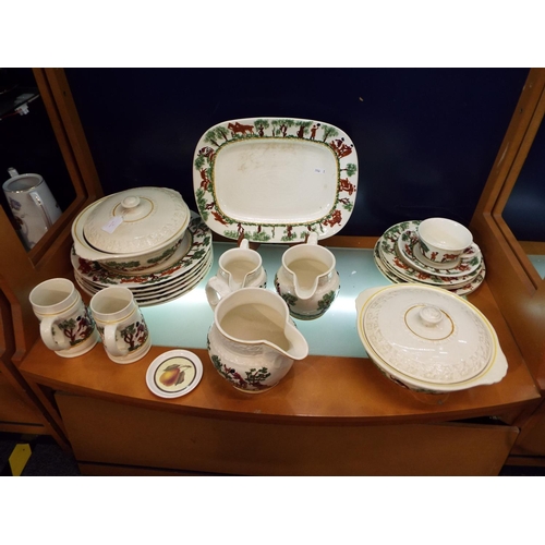43 - A large selection of T. G. Green & Co 'Old Canterbury' china to include tureens, plates, jugs, tanka... 