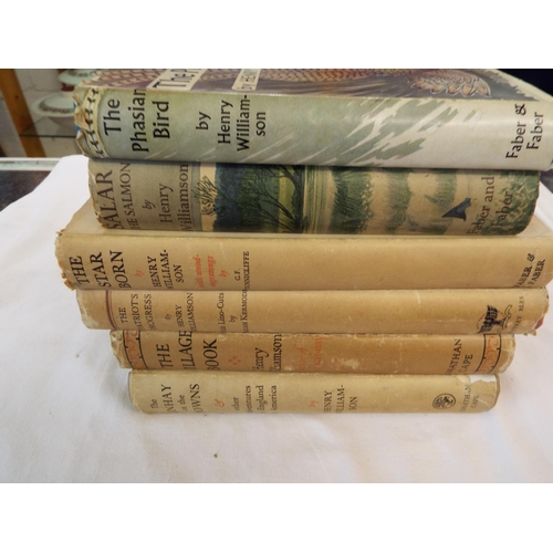 66 - Six first editions by Henry Williamson with dustwrappers to include 'The Star-Born', 'Salar the Salm... 