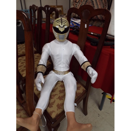 458 - A model of white Power Ranger