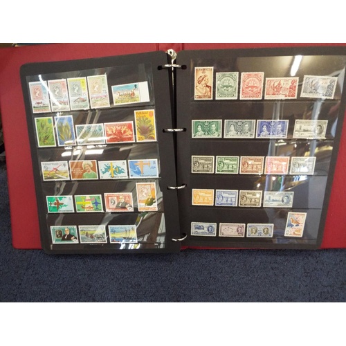 62 - Four stamp albums to include Argentina, Cuba, Dubai, Magyar, Colombia etc