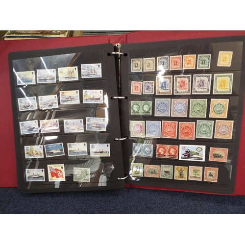 62 - Four stamp albums to include Argentina, Cuba, Dubai, Magyar, Colombia etc