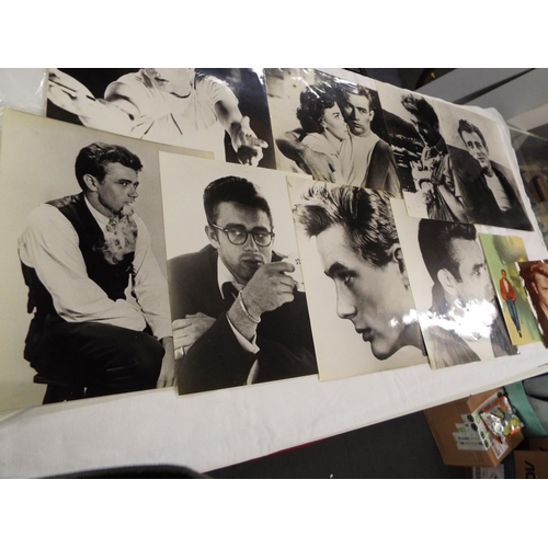 107 - Eight photographs of 'James Dean', and two other pictures