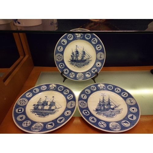 13 - Three Wedgewood display plates the 'Monk', 'Sooloo' and 'Ulyssey'