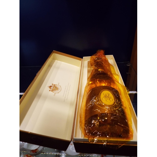 47 - A boxed bottle of Cristal 2002 Louis Roederer champagne