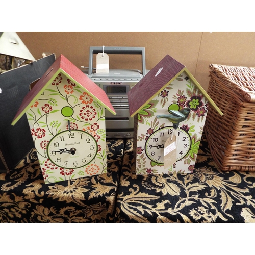 468 - Two ornate Thomas Kent wall clocks, one A/F