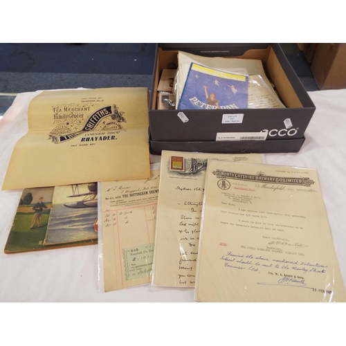 127 - A mixed selection of ephemera to include photographs, booklets etc