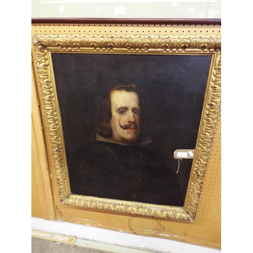 452 - A 19thC oil on canvas portrait of a gentleman