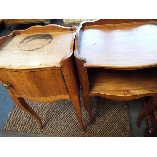 621 - A pair of French bedside pot cupboards