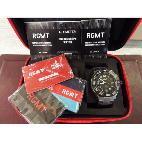 165 - A boxed RGMT Field master Help For Heroes automatic wristwatch