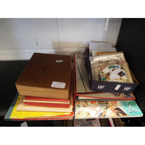 76 - A selection of postage stamps, albums etc