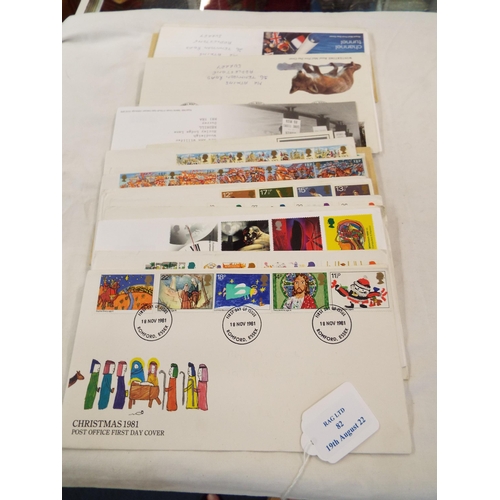 82 - A selection of approx thirty 1st Day Covers to include 'Medieval Life', 'Wintertime', 'Channel Tunne... 