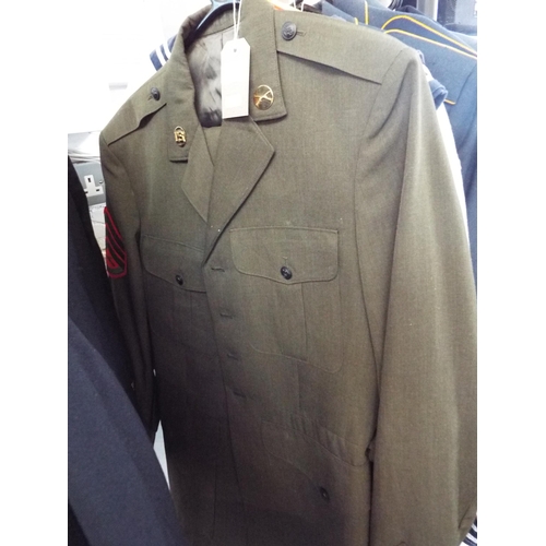 448 - A United States army jacket and trousers size 43XL