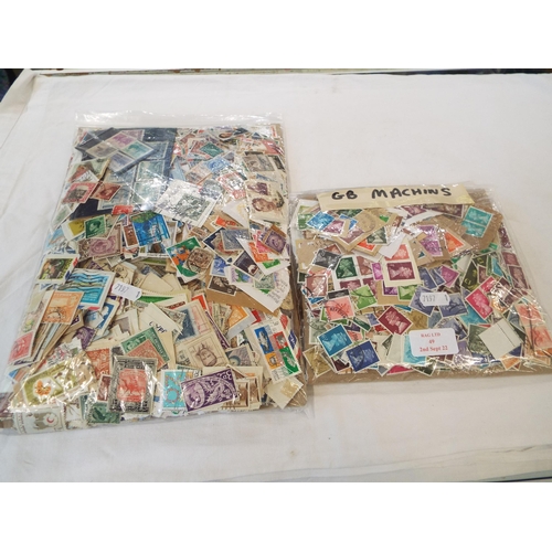 49 - Two bags or assorted stamps of the world