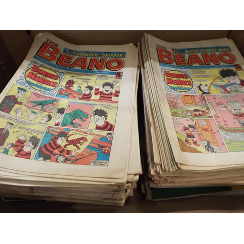 59 - A large selection of 1980's Beano comics and others