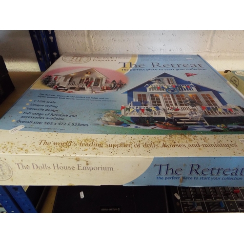 330 - The Dolls House Emporium 'The Retreat' 1:12th scale overall size 565 x 472 x 525mm could be the perf... 