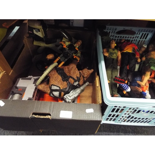 310 - A quantity of Action Man figurines and accessories in two boxes