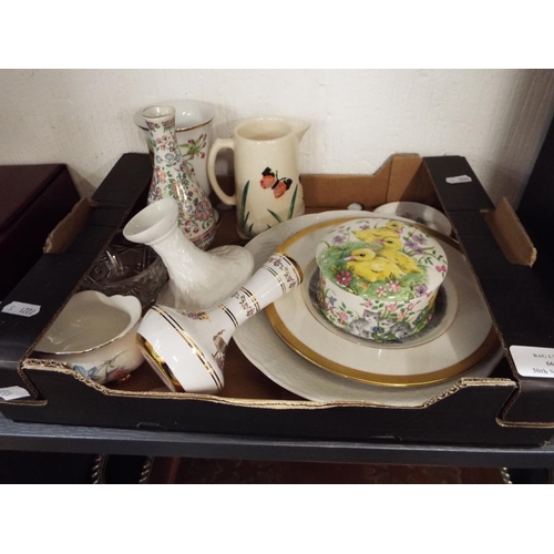 66 - A selection of china to include 'Aston Pottery' jug, 'Newhall' trinket box etc