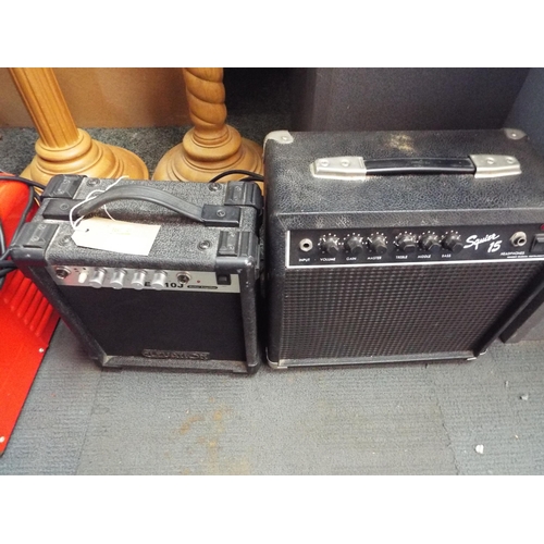 199 - A Squire 15 amp together with an Elevation EG-10J amp