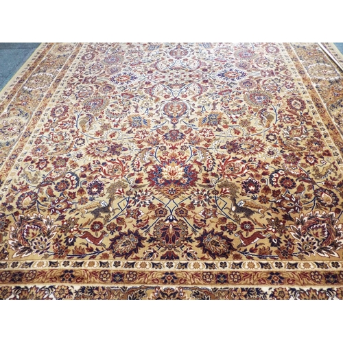 617 - A Prado Orient Kesha super rug having floral decoration 300 x 420