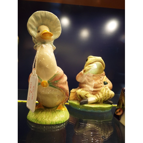 4 - A Royal Albert Beatrix Potter figure 'Jeremy Fisher' and a Beswick 'Jemima Puddle-Duck'