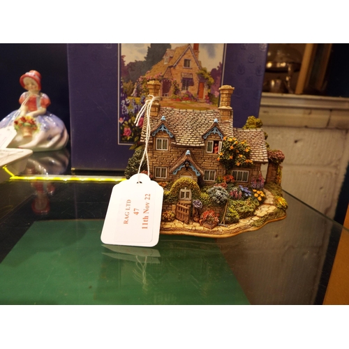 47 - A Lilliput Lane 'Chatsworth Blooms' boxed with certificate