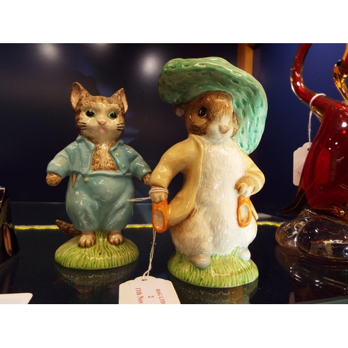 2 - Two Royal Albert Beatrix Potter figures 'Tom Kitten' and 'Benjamin Bunny'