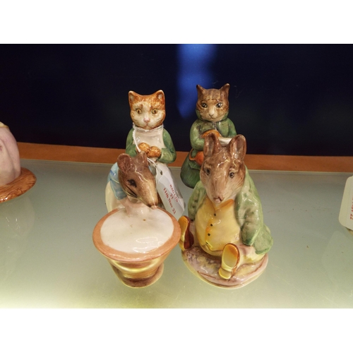 21 - Four Beswick Beatrix Potter figurines to include 'Samuel Whiskers', 'Simpkin', 'Ginger' and 'Anna Ma... 