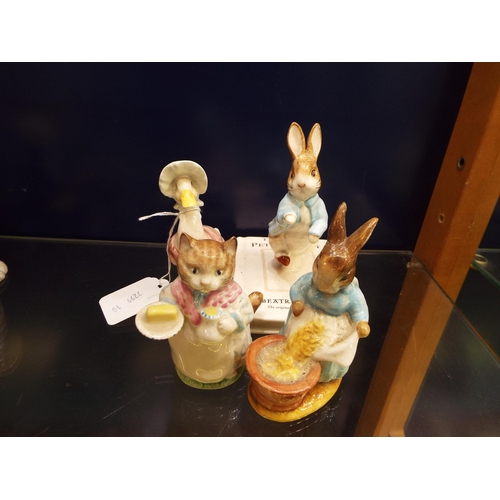 32 - Four Beswick Beatrix Potter figurines to include 'Ribby', 'Cecily Parsley', 'Jemima Puddle-Duck' and... 