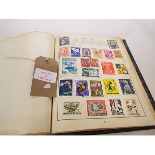 102 - An album of vintage stamps of the world