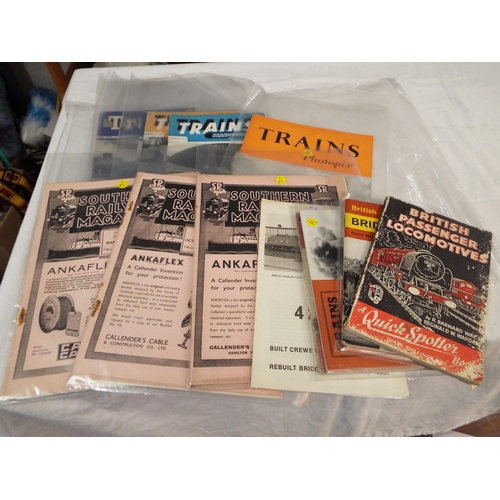 107 - A selection of Railway ephemera and booklets