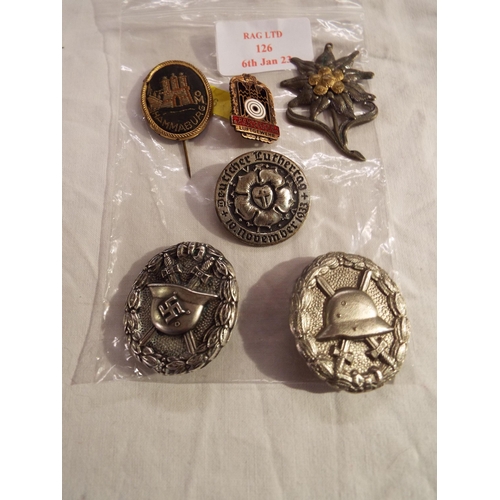 126 - Six assorted German Wartime badges