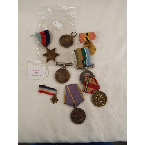 151 - A selection of mixed medals
