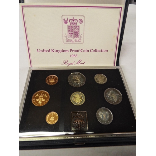 164 - A boxed Royal Mint proof coin collection 1983