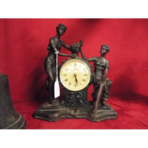 199 - A Juliana quartz figural mantel clock