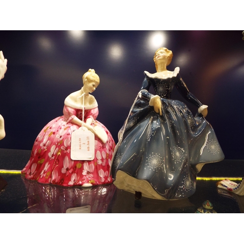2 - A Royal Doulton figurine 'Fragrance' HN 2334 and ‘Victoria’ HN 2471