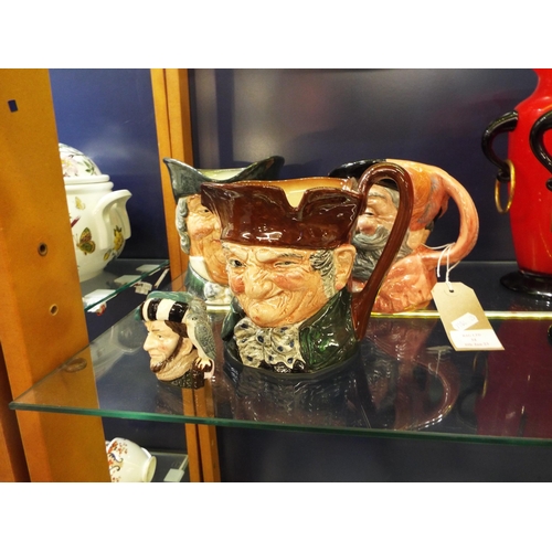 34 - Four Royal Doulton character jugs 'The Falstaff' D6287, 'Parson Brown', 'Old Charley', RD No 787515,... 