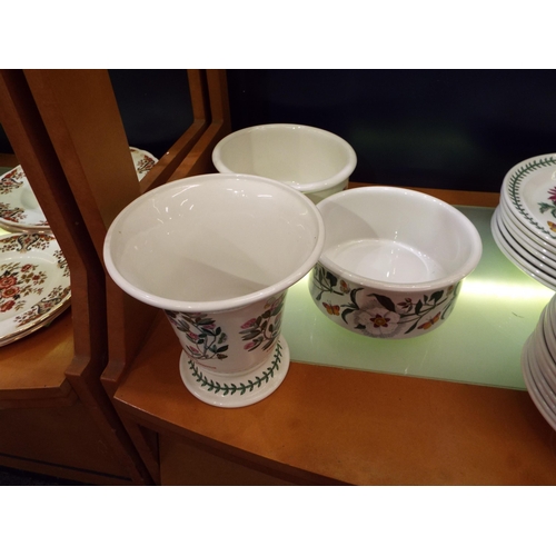 36 - A Portmerion Botanical Gardens vase and two bowls