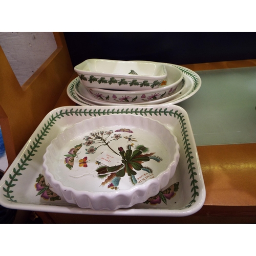 49 - A mixed selection of Portmerion china to include meat platter, casserole dishes etc