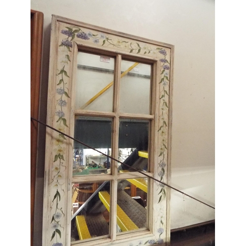 369 - A hand-painted framed external mirror