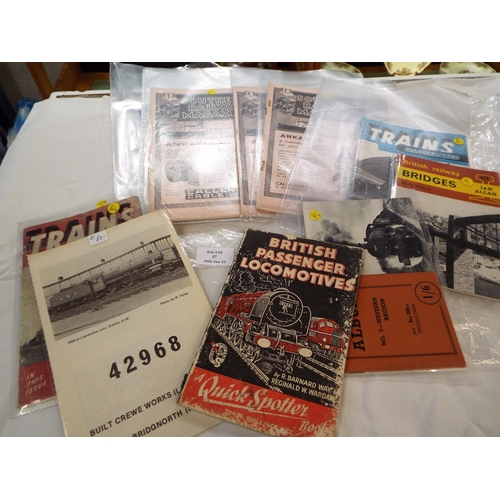 57 - A selection of Railway ephemera and booklets